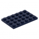 LEGO lapos elem 4x6, sötétkék (3032)